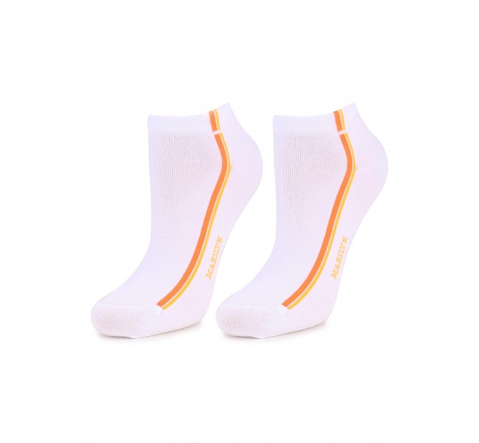 Носки женские Marilyn Forte 52 Белый/желтый/оранжевый
